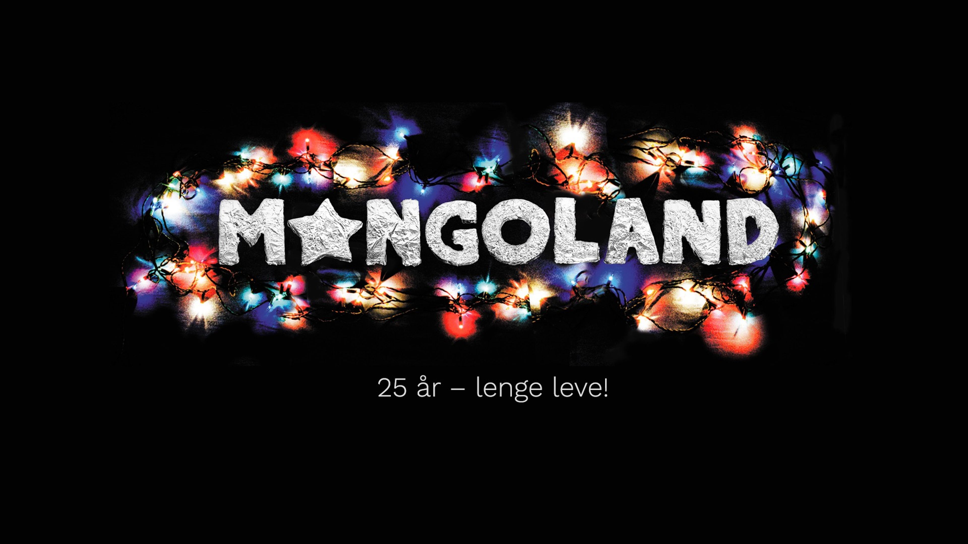 Promotiv grafikk for Mongoland 25 år: Filmvisning og feiring!
