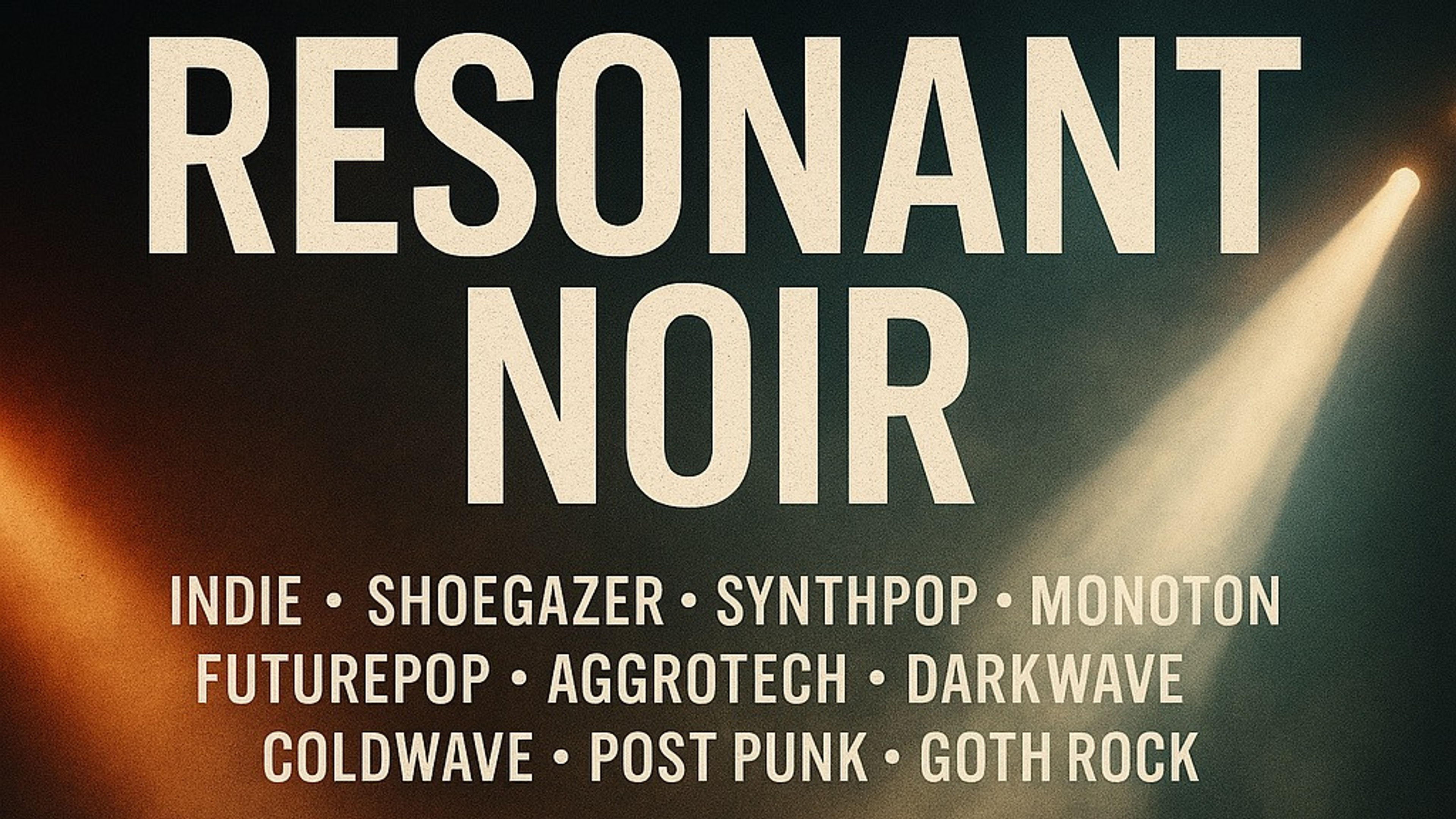 Promotional graphic for Resonant Noir (DJ)