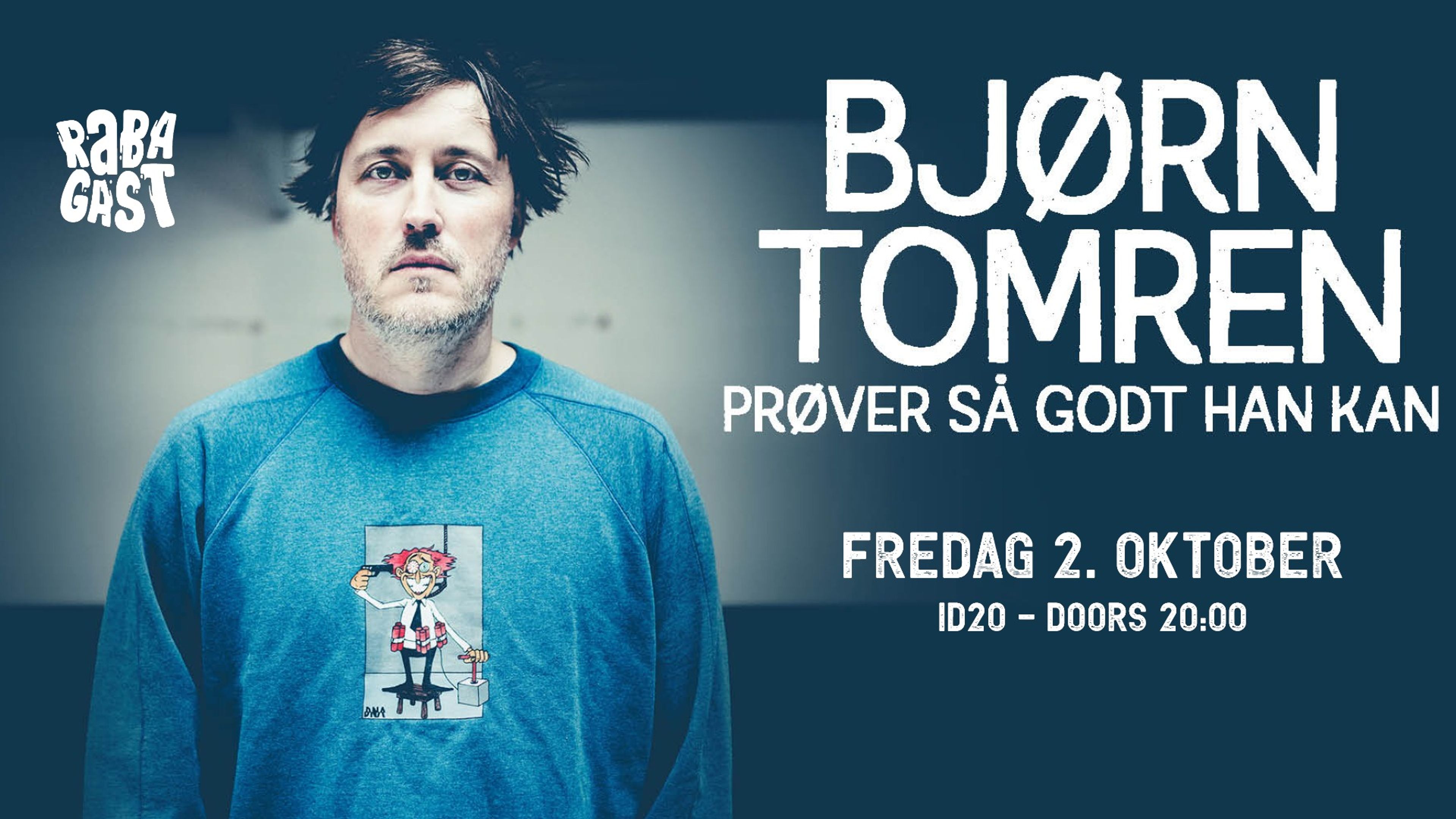 Promotional graphic for Bjørn Tomren soloturné