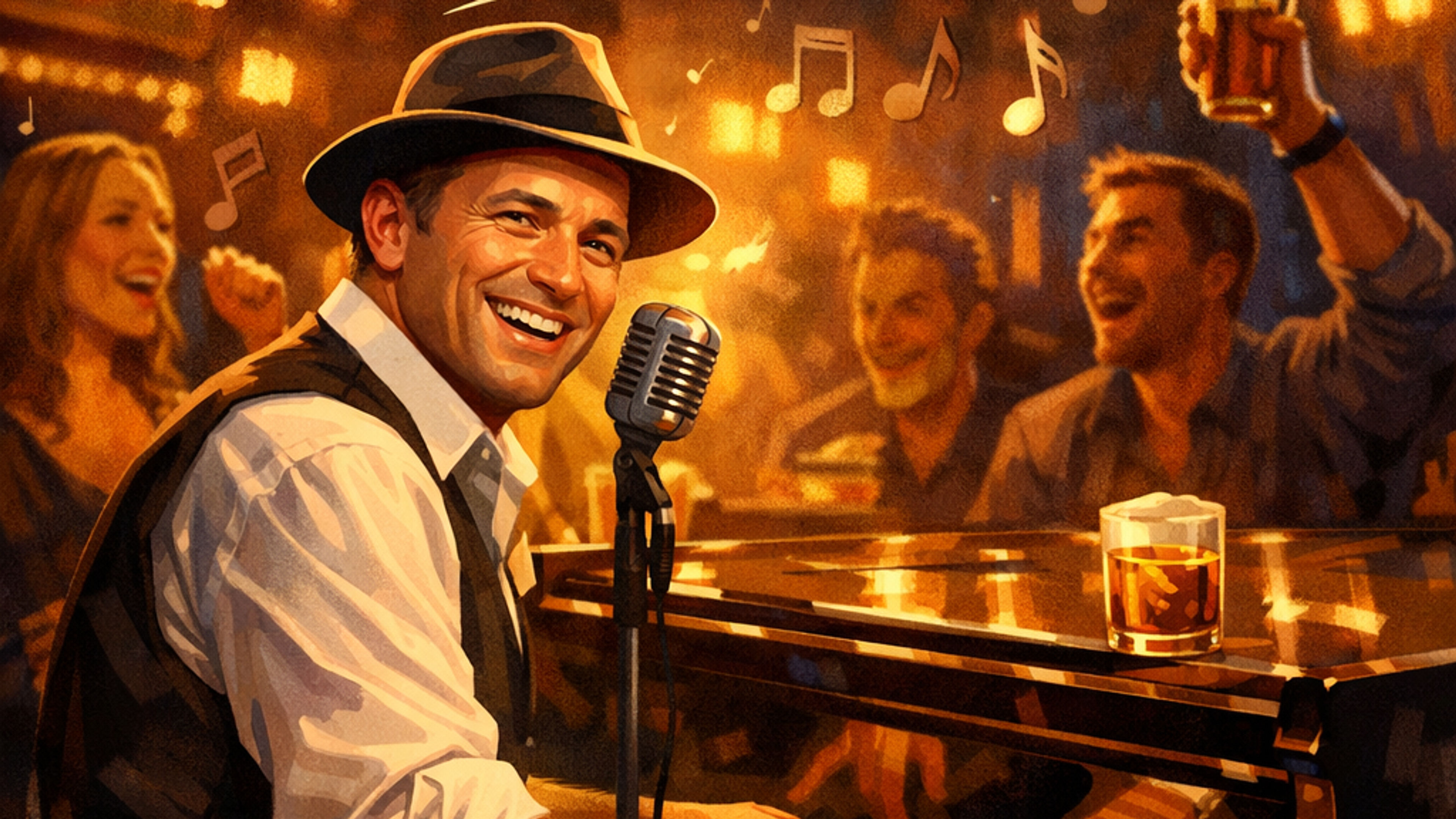 Promotional graphic for Pianobar    