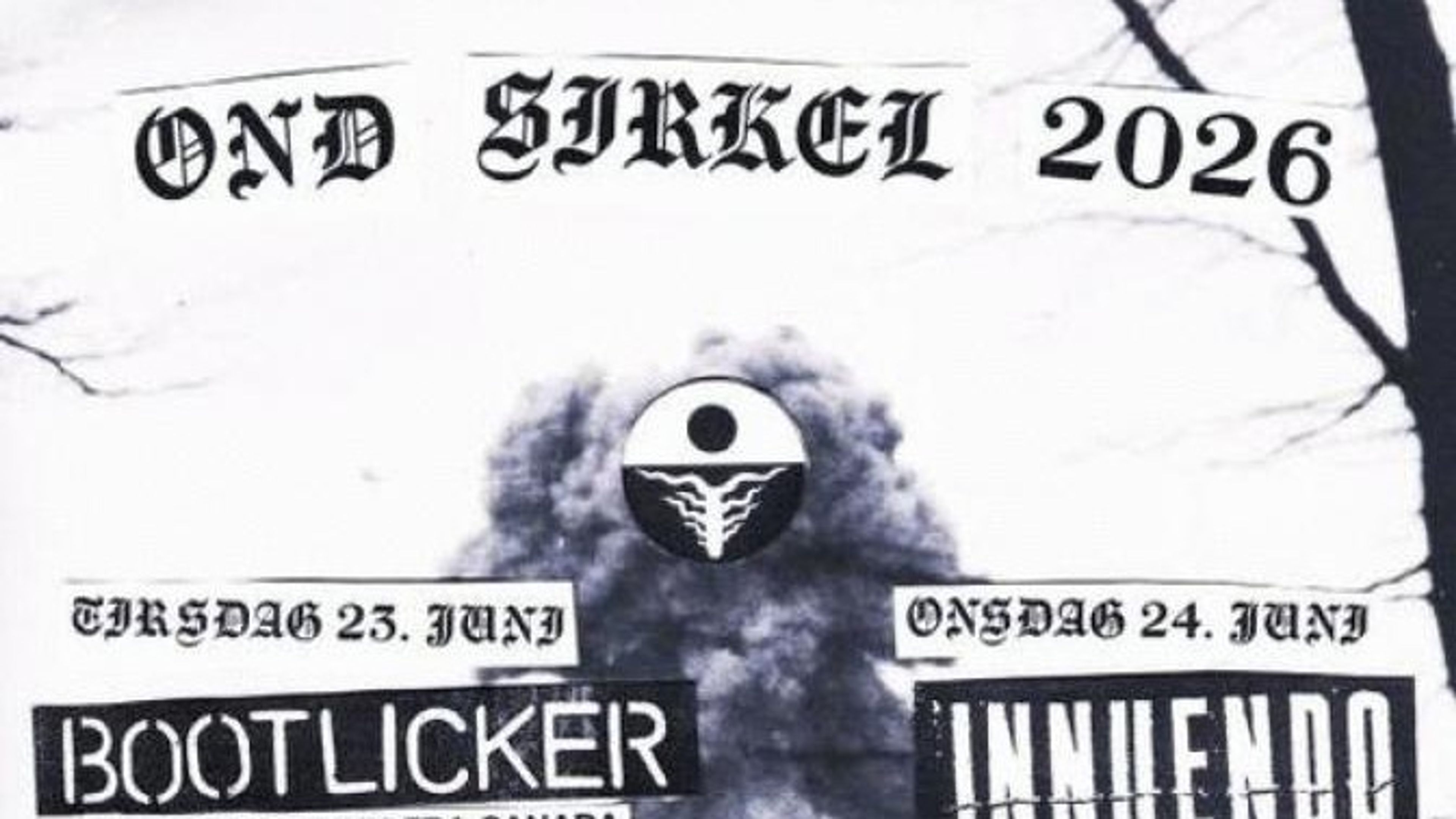 Promotional graphic for Ond Sirkel 2026